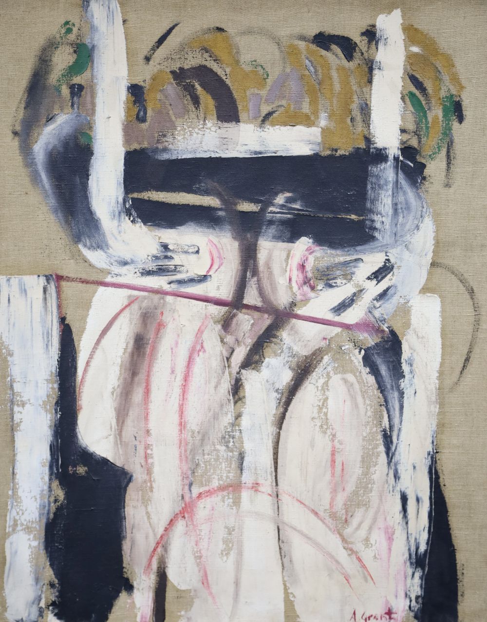 Alastair Grant (1925-97), oil on canvas, Untitled, signed, 75 x 62cm